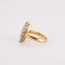 Bague 58 Bague marquise en or jaune 18K et diamants 58 Facettes