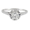 Bague 57 Solitaire - Bague en or gris 18K et diamant 0,50 ct 58 Facettes