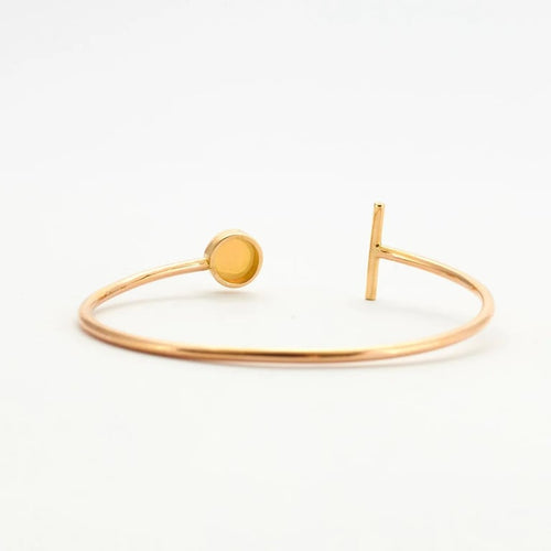 Bracelet Bracelet en or jaune 18K avec opale d’Éthiopie et diamants 58 Facettes