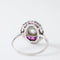 Bague 51 Bague Art déco rubis calibrés et diamants en or gris 18K 58 Facettes