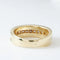 Bague 52 Demi-alliance - Bague en or jaune 18k et diamants 58 Facettes