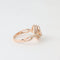 Bague 54 Bague de fiançailles pavée de diamants en or rose 18K 58 Facettes