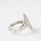 Bague 54 Bague marquise de fiançailles en or gris 18K et diamants 58 Facettes