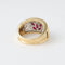 Bague 51 Bague jonc en or jaune 18k, rubis et diamants 58 Facettes