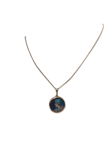 Pendentif Pendentif - Émail de Limoges en or jaune 18K 58 Facettes