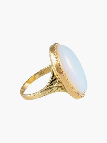 Bague 53 Bague opale en or jaune 14K 58 Facettes