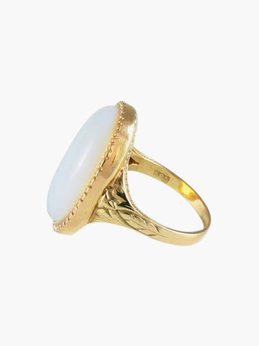 Bague 53 Bague opale en or jaune 14K 58 Facettes