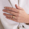 Bague 52 Bague jonc pavée de diamants en or jaune 750 58 Facettes