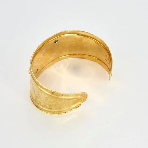 Bracelet De Prejilus - Bracelet manchette en or 18k serti de pierres 58 Facettes M8621