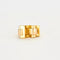 Bague 52 Bague tank Art déco à pont en or jaune 18k 58 Facettes