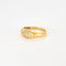 Bague 56 Bague demi-jonc en or 18k sertie de diamants 58 Facettes M8876