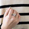 Bague 49 Dinh Van Ariane - Bague bandeau en or blanc 18k 58 Facettes M8826