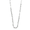 Collier Collier en or blanc 18k, maille alternée 1/3 58 Facettes M8845