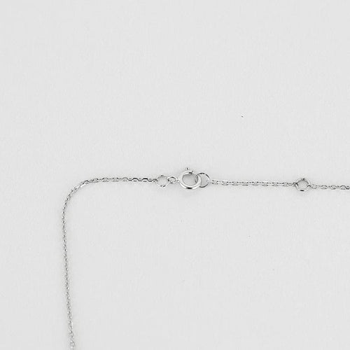 Collier La Brune et la Blonde Collection 360° - Collier en or blanc 18k et diamant 0,10 ct 58 Facettes M8927