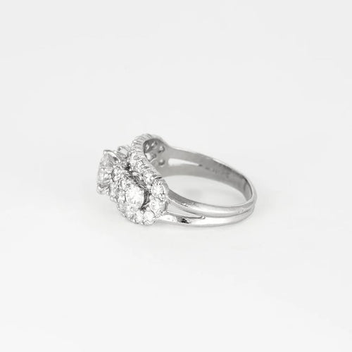 Bague 57 Mellerio - Bague Art déco en platine et diamants 58 Facettes M8926