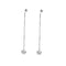 Boucles d'oreilles La Brune et La Blonde 360° - Boucles d'oreilles pendantes en or blanc et diamants 58 Facettes M8927