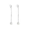 Boucles d'oreilles La Brune et La Blonde 360° - Boucles d'oreilles pendantes en or blanc 18K diamants 58 Facettes M8927