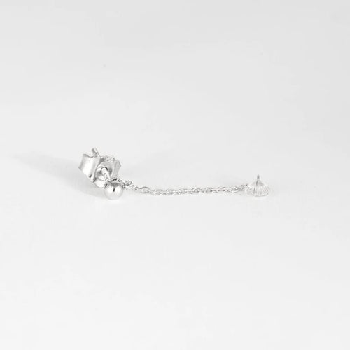 Boucles d'oreilles La Brune et La Blonde 360° - Boucles d'oreilles pendantes en or blanc 18K diamants 58 Facettes M8927