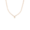 Collier La Brune et la Blonde 360° - Collier en or rose 18k avec diamant 0,10 ct 58 Facettes M8927
