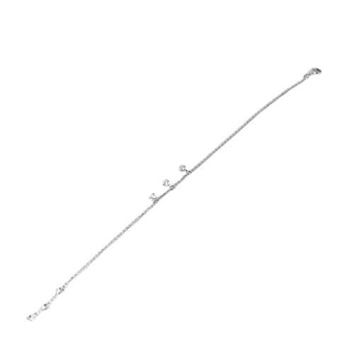 Bracelet LA BRUNE ET LA BLONDE - Bracelet en or blanc 18k et diamants 58 Facettes M8927