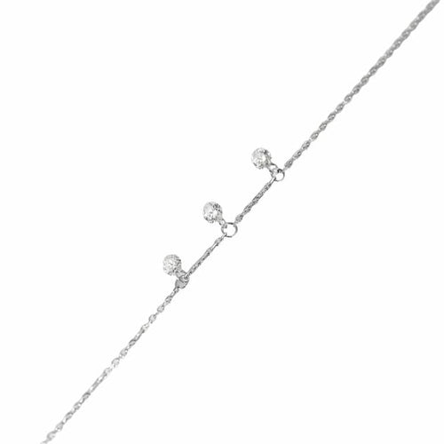 Bracelet LA BRUNE ET LA BLONDE - Bracelet en or blanc 18k et diamants 58 Facettes M8927