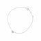Bracelet La Brune et La Blonde - Bracelet en or blanc 18k avec diamant 0,05 ct 58 Facettes M8927