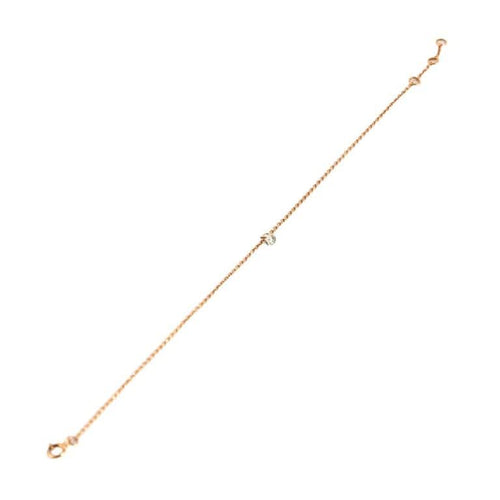 Bracelet La Brune et La Blonde - Bracelet en or rose 18k et diamant 0,10 ct 58 Facettes M8927