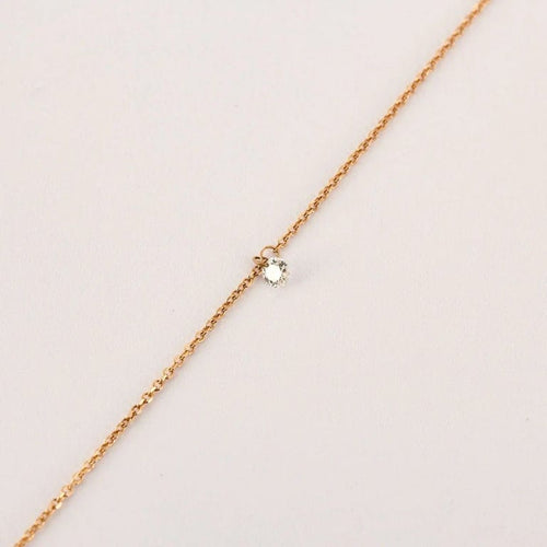 Bracelet La Brune et La Blonde - Bracelet en or rose 18k et diamant 0,10 ct 58 Facettes M8927