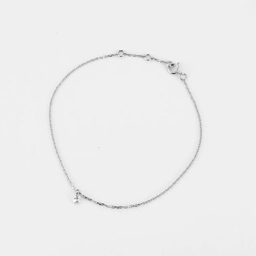 Bracelet La Brune et La Blonde - Bracelet en or blanc 18k et diamant 0,10 ct 58 Facettes M8927