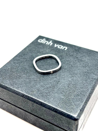 Bague 51 Dinh Van Cube - Bague en or blanc 18k et diamant 58 Facettes M9046