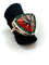 Bague 53 Bague ancienne motif abeille en or et argent, diamants et corail 58 Facettes M9101