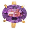 Bague 53 Bague fantaisie en or jaune 18 carats à améthyste ovale 58 Facettes