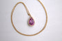 Pendentif Pendentif en or rose 18 carats avec saphir rose et diamants 58 Facettes 351137