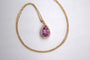 Pendentif Pendentif en or rose 18 carats avec saphir rose et diamants 58 Facettes 351137