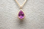Pendentif Pendentif en or rose 18 carats avec saphir rose et diamants 58 Facettes 351137