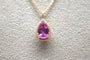 Pendentif Pendentif en or rose 18 carats avec saphir rose et diamants 58 Facettes 351137