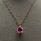 Pendentif Pendentif en or rose 18 carats avec saphir rose et diamants 58 Facettes 351137