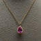 Pendentif Pendentif en or rose 18 carats avec saphir rose et diamants 58 Facettes 351137
