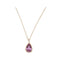Pendentif Pendentif en or rose 18 carats avec saphir rose et diamants 58 Facettes 351137