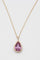 Pendentif Pendentif en or rose 18 carats avec saphir rose et diamants 58 Facettes 351137