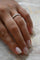 Bague 53 Bague de fiançailles en or blanc 18 carats et diamants 58 Facettes