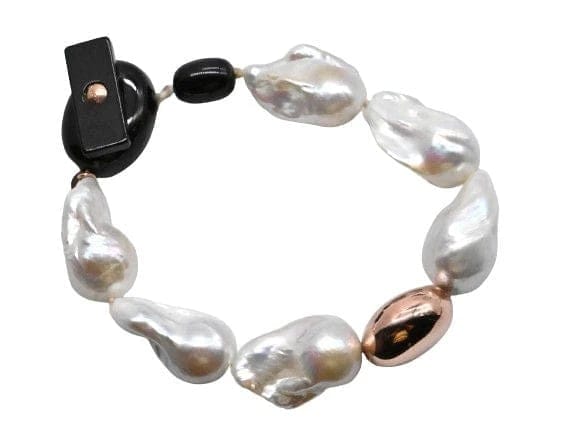 Bracelet Bracelet en perles baroques et or rose 18 carats 58 Facettes