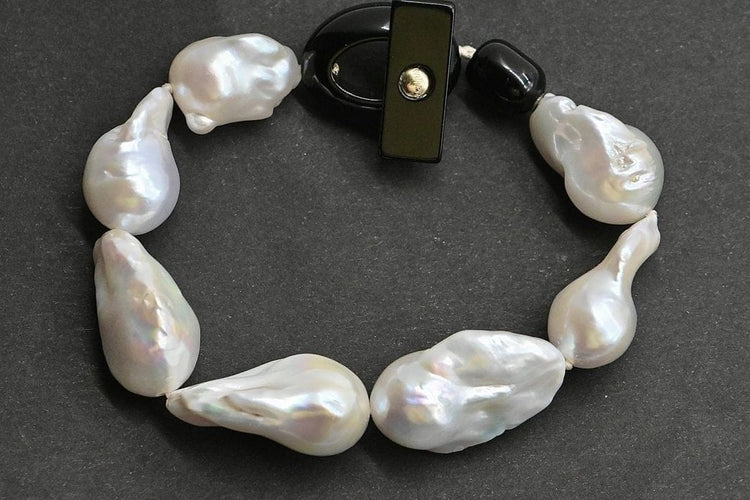 Bracelet Bracelet de perles de culture brutes 58 Facettes