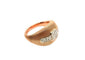Bague 54 Bague en or rose 750 avec diamants 58 Facettes