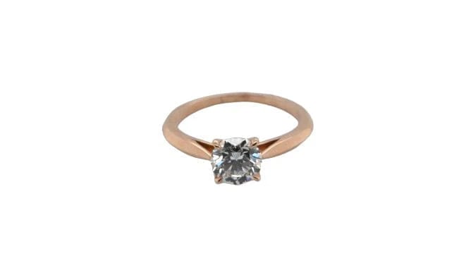 Bague 53 Solitaire - Bague en or rose 750 et diamant 1,20 ct 58 Facettes