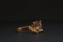 Bague 51 Bague - Citrine taille brillant en or jaune 18 carats 58 Facettes