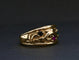 Bague 52 Bague en or jaune 750 sertie de rubis, saphir et émeraude 58 Facettes