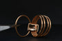Bague 52 Bague en or rose 18 carats à diamants taille brillant 58 Facettes