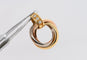 Pendentif Pendentif Trio d’Anneaux en or tricolore et diamants 58 Facettes