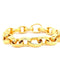 Bracelet Bracelet chaîne en or jaune 18 carats 58 Facettes